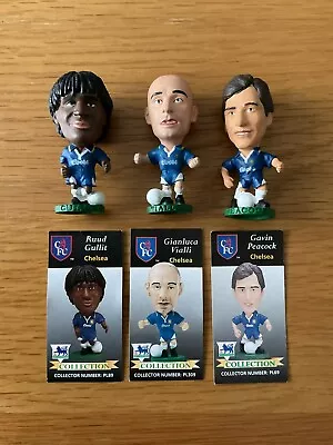 Corinthian Football Figures - Chelsea Bundle. Gullit Vialli & Peacock. • £7.50