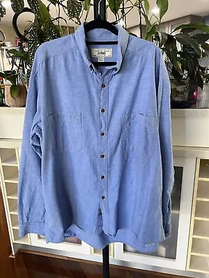 COUNTRY ROAD 80s Reissue Unisex Australian Made Chambray Shirt Size L • $37.50