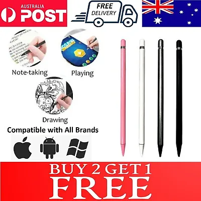 $6.50 • Buy Universal Capacitive Touch Screen Stylus Pen For Drawing IPad Android Tablet AU