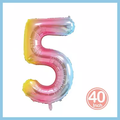 5th Birthday/anniversary Rainbow 40inch/100cms • $5.90