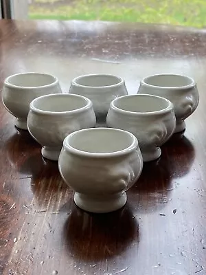 White Porcelain Lion's Head Miniature Ramekin Bowls Set Of 6 • $20