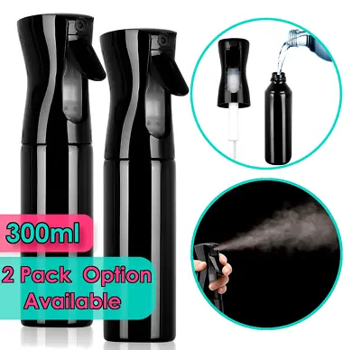 2 Pack Continuous Mist Water Sprayer 300ml/150ml Hair Spray Bottles Barber • $7.95