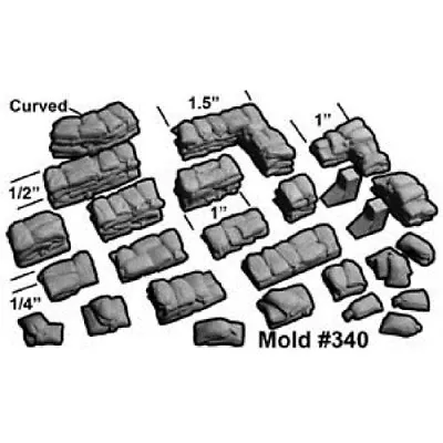 Roleplay 25mm 28mm Scenery D&D Wargame Hirst Arts - Sandbag Casts • £5