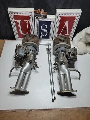 $289 • Buy Dual Kadron Solex H40/44 EIS Carburetors For VW Bug Bus With Linkage