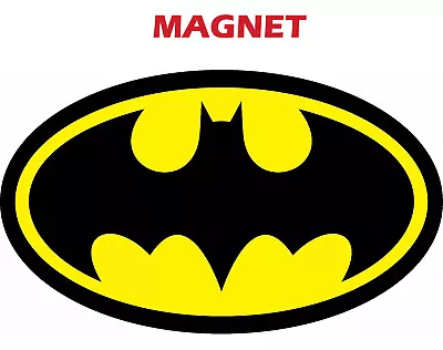 MAGNET BATMAN LOGO Decal Diecut Vinyl Comic Dark Knight Colored Car Track Fridge • $54.67