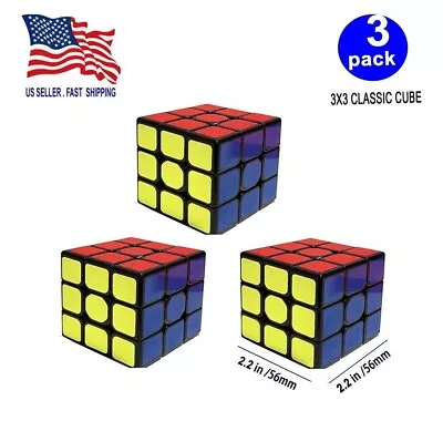 3 PCS Kids Fun Cube Toy  Mind Game Toy Classic Magic Puzzle Gift Birthday • $9.75