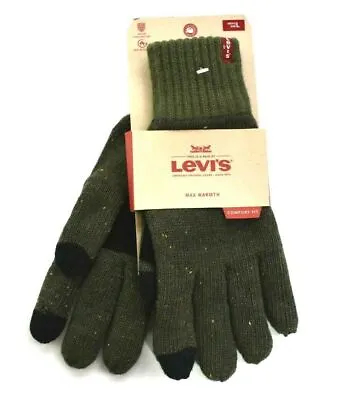 Levi's Max Warmth Comfort Fit Men's Heat Retention Easy Texting Knit Gloves • $11.66