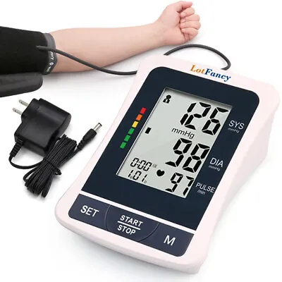 Automatic Digital Upper Arm Blood Pressure Monitor BP Cuff Gauge Meter Home Use • $22.99