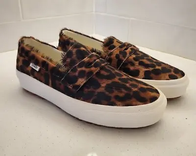 Vans Style 53 DX Calf Hair Animal Snow White Woman's Size 7 Luxury Loafer • $55
