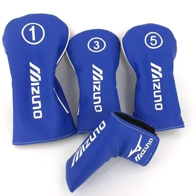 Golf Driver Fairway Wood Hybrid Mizuno On Green Iron Putter Head Cover Set • $46.90