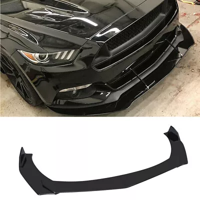 Glossy Black For Mustang GT For Focus Front Bumper Lip Splitter Spoiler Chin • $42.95