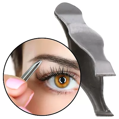 FLAT TWEEZERS 8.5cm Small Straight Professional Precision Eyebrow Hair Pluckers • £1.98