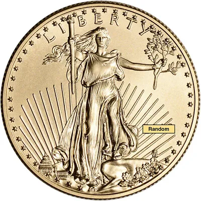 American Gold Eagle (1/2 Oz) $25 - BU - Random Date • $1308.15