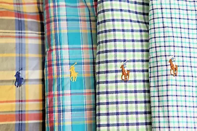 Ralph Lauren Men's Lot Of 4 Long Sleeve Multicolored Dress Or Casual Shirts M • $79.99