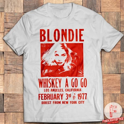 $17.95 • Buy Blondie Whiskey A Go Go Concert In LA Poster T-Shirt Debbie Harry Chris Stein