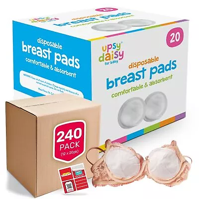 60-240 Breast Pads | Disposable Nursing Maternity Feeding Absorbent Comfortable • £19.99