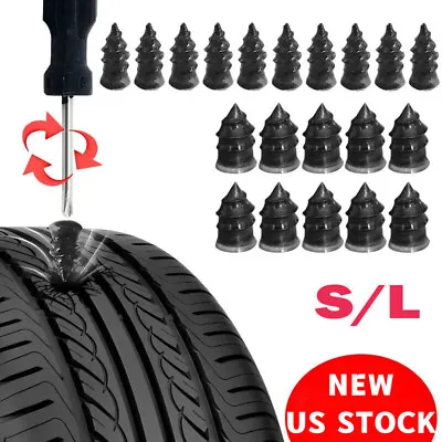 Car Tubeless Vacuum Tyre Puncture Repair Kit Screw Nails Tire Patch Plug Fix • $4.99