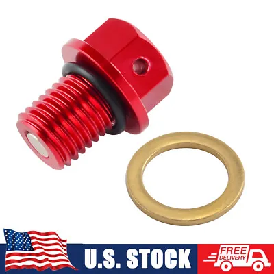 Oil Pan Drain Plug Magnetic Bolt For Honda XR650L CRF250L/M CR125/250R CBR1000RR • $7.99