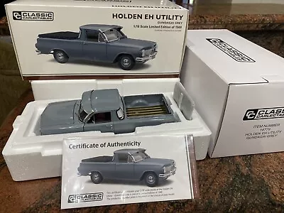 1:18 Classic Carlectables Holden EH UTILITY In Gundagai Grey 18779 • $113.50