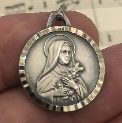 Vintage French St. Therese Of Lisieux St Christopher Religious Medal C1960 • $12