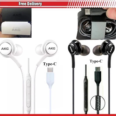 £3.95 • Buy AKG USB Type-C Headphones Earphones For Samsung Galaxy S23 S22 S21 Note10 20 5G