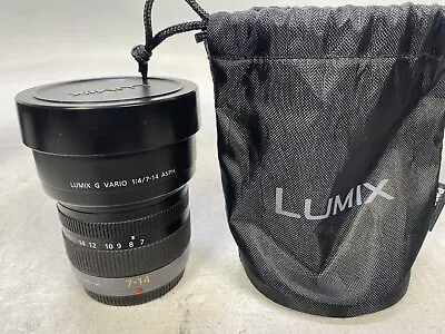 Panasonic Lumix G Vario 7-14mm F/4 ASPH Lens + Pouch • £399
