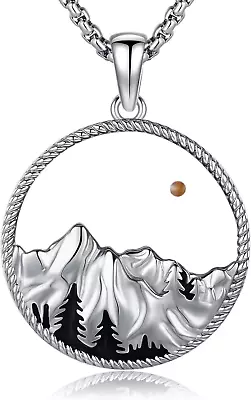 Faith Of Mustard Seed Necklace Move Mountain Sterling Silver Pendant Men Women • $116.79