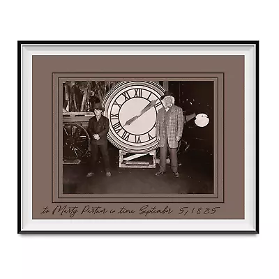 Marty McFly And Doc Brown 1885 Clock Photo Back To The Future III Prop Picture • $20.67