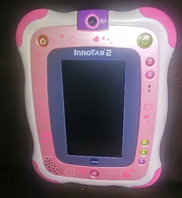 Vtech Innotab 2 Pink Hearts FOR REPAIR OR PARTS • $13.95