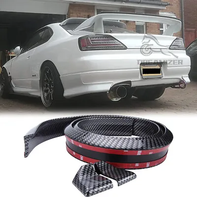 For Nissan Silvia S15 Carbon Rubber Car Rear Tail Wings Spoiler Roof Trim 4.9ft • $23.03