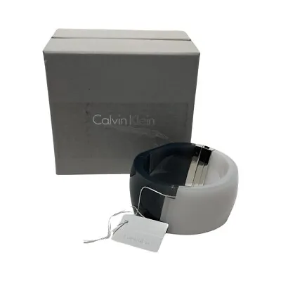 Calvin Klein Vision Acrylic And Stainless Steel Wide Bracelet NEW • £75