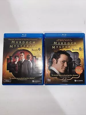 Murdoch Mysteries Season 6 & 8 Blu-Ray Lot TV Series Crime Drama Mystery Acorn • $21.97