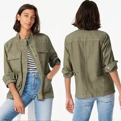 J CREW Military Army Green Utility Jacket Coat Size Small Style AQ294 • $23.95