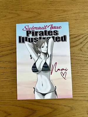 One Piece Nami On Sports Illustrated - A5 Art Print Poster By JPixel DigiArt • $10