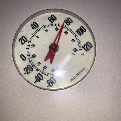 BS8 RARE Vintage Acu-Rite Indoor Outdoor Thermometer • $33