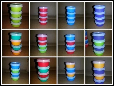 Tupperware 4 1-oz SMIDGETS MINI ROUND PILL CONTAINER KEEPER PICK COLOR NEW • $19.50