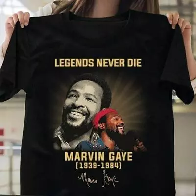 Marvin Gaye Legends NeverDie T-Shirt Soul Music Lovers Shirt Size S-2XL • $21.99