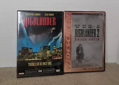 Lot Of 2 Highlander/Highlander 2 Renegade DVD 1986 2002 New/SEALED • $17.50