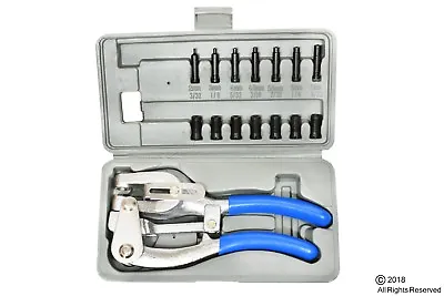 Mild Steel Power Hole Punch Kit - Sheet Metal - Hand Tool Set Heavy Duty Punch • $31.95