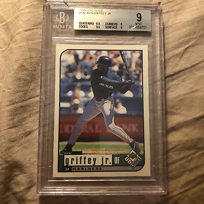 Ken Griffey Jr. Graded Beckett 9 Upper Deck 1999 UD CHOICE #142 MARINERS HOF • $12