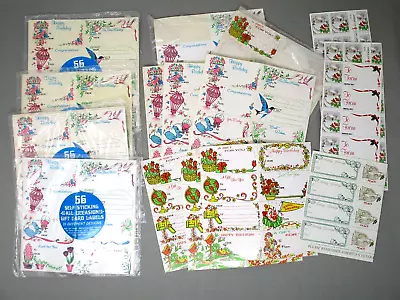 Vintage Gift Tag Labels Self Adhesive All Occasion American Lung Assoc Lot Stick • $30.60