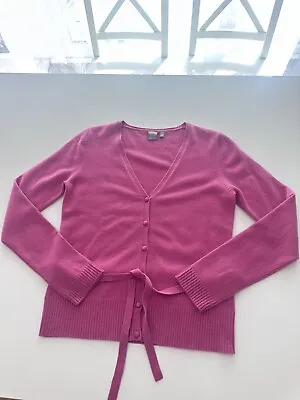 Tu Women %100 Cashmere Pink Cardigan Size 10 (K34) • £29