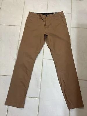 Volcom Pants Mens 34 Brown Chino Straight Leg Outdoor Active Adult 34x30 • $8