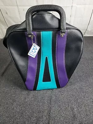 Brunswick Vintage Bowling Ball Bag Purp/ Aqua Gr /black /Pre Owned /Nice • $31.49