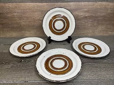 Midwinter Stonehenge Earth Dessert/ Salad Plate Brown Circle England 8” Set Of 4 • $62.98