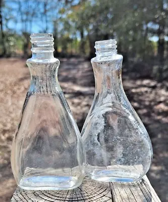 Lot Of 2 Vintage Glass Bottles Nail Polish Remover  Cutex ? • $6.99