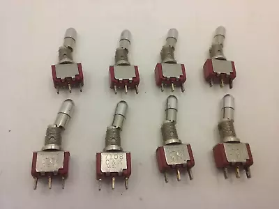 C & K 7108 Toggle Switch 2 Pos. Spdt Momentary On-on (lot Of 8) Nnb • $22.96