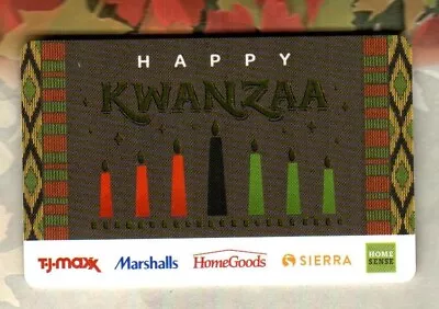 T.J.MAXX / MARSHALLS / HOME GOODS Happy Kwanzaa ( 2023 ) Gift Card ( $0 ) • $2.50