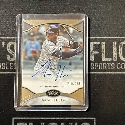 2020 Topps Tier One: Prime Performers Autographs #PPA-AH Aaron Hicks #/299 Auto • $12