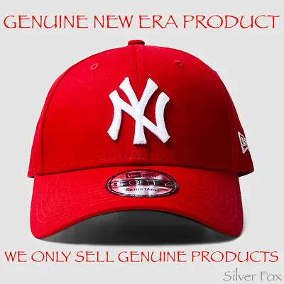 New York Ny Yankees New Era 9forty Scarlet Red Strapback Cap Hat Brand New • $29.95